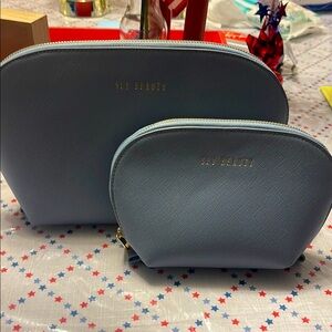 SLY BEAUTY Blue Cosmetic Bag Set